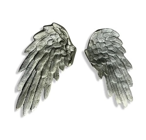 ประติมากรรมโลหะติดผนังรูปปีกสำหรับห้องนั่งเล่นห้องนอนสำนักงานศึกษาประติมากรรมตกแต่งผนังดีไซน์ทันสมัยขนาดใหญ่ - Product Image 4