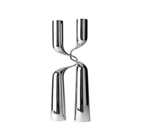 Ensemble de bougeoirs de style moderne avec finition argentée Bougeoir en cristal de luxe Ornements Décoratifs pour la maison Romantiques Utilisation aux chandelles - Product Image 3