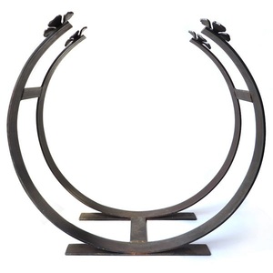 Garden Home Large Fireplace Wood Holders Indoor Black Iron <b>Firewood</b> Holder <b>Best</b> Quality Modern Logs Storage Holder - Product Image 5