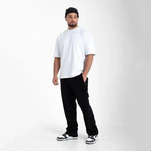 Fabrication de vêtements hommes t-shirts à manches courtes vêtements d'été en gros meilleure vente décontracté blanc couleur unie O cou hommes t-shirt - Product Image 6