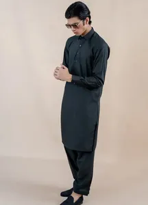 Pakistan người đàn ông 2 pcs shalwar kameez trong bao bì cao cấp/Thiết kế thời trang người đàn ông thoải mái shalwar kameez bán buôn - Product Image 5