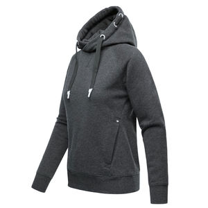 Womens Plain Solid Patchwork Hoodie Pullover Cotton fleece Hoody Soft Casual Hooded Sweatshirt Top <b>Long</b> Sleeve Jacket <b>Jumper</b> - Product Image 2