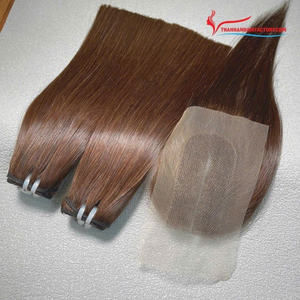 Extensiones de cabello humano vietnamita crudo 100% de cabello de trama recta de hueso de buena calidad con color de precio de fábrica - Product Image 1