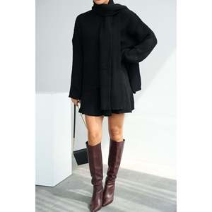 Black Scarf Skirt Set - Product Image 4
