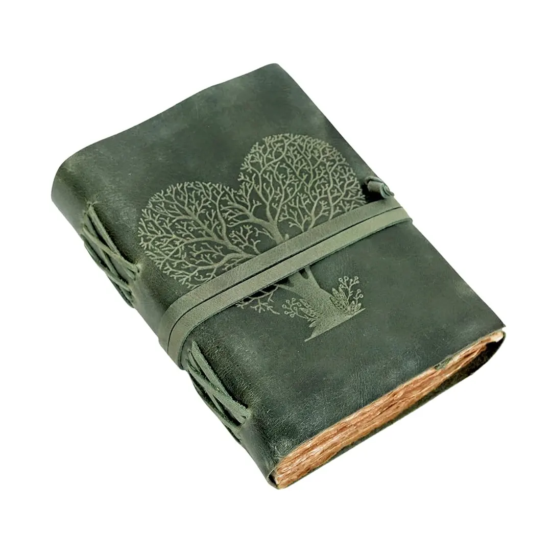 Üstün kalite deri doku tasarım kağıt kitap hediyeler antika el yapımı kitap özelleştirmek ambalaj toptan