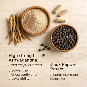 高品質1000mg効率ピースフルナイトカプセルSunwindプレミアムKsm-66サプリメントアシュワサンダカプセル睡眠用 - Product Image 3