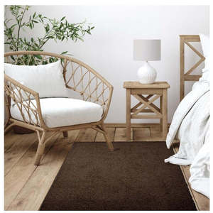Alfombra lavable de pelo largo Netline Home Fiji, color marrón chocolate, con mechones - Product Image 3