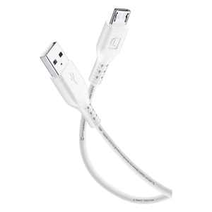 Cable Micro USB Tipo-C a Tipo-C de 1m, Blanco, con Revestimiento de TPE, Compatible con Teléfonos Android, Impresoras, Escáneres y Automóviles - Product Image 3
