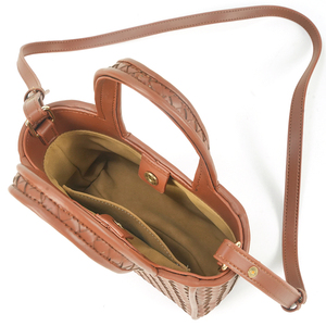 Sac en cuir PU de haute qualité en gros, design de marque original, tissé à la main, sac portable multifonctionnel pour femmes, durable - Product Image 6