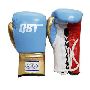 Unisex Professional MMA <b>Gloves</b> for Adults Children Custom Design <b>Lace</b>-Up Leather Training Boxing Hand Grips Moisture-Wicking - Product Image 6