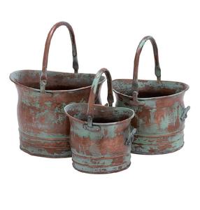 Maceta de calidad más nueva, diseño de acabado, macetas y macetas para exteriores, hechas a mano, niqueladas y chapadas en oro con mango personalizado - Product Image 1