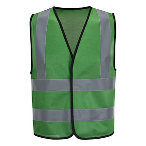 Chaleco de seguridad para la construcción de alta visibilidad Hi Vis Bright Neon con 4 tiras reflectantes y bolsillos múltiples transpirables al por mayor - Product Image 1