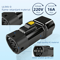 Adaptateur de prise indienne 6/16A Type 2 V2L certifié CE IP55 Chargeur AC 3,5 kW pour les nouveaux véhicules électriques Tata