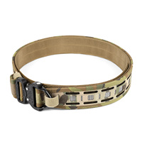 Ceinture tactique rigide découpée au laser MOLLE avec boucle COBRA D-Ring et noyau Tegris 12 couches