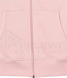 Sweat à capuche unisexe en coton molletonné respirant avec fermeture éclair, plusieurs couleurs, étiquette privée, vente en gros - Product Image 6