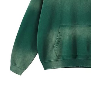 Sweats à capuche pour hommes Sweat à capuche vintage en coton surdimensionné avec logo personnalisé pour les hommes Streetwear Hoodies - Product Image 3