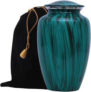 Urne funéraire ronde en métal artisanale au design moderne pour adultes, finition antique de haute qualité, impression personnalisée, meilleur prix - Product Image 3