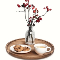Großer geteilter Holz-Flachschreibtisch aus Teakholz, Sushi- und Speiseplatte, Bambus-Holztablett für die Küche, Geschenke