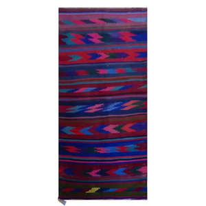 พรมคิลิมวินเทจแท้ งานถักมือ ยี่ห้อวัน ออฟ เดอะ ไคนด์ ซานันดาจ ขนาด 7'10 x 2'7 - Product Image 1
