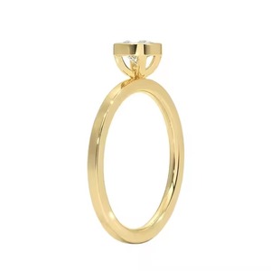 Joyería de mujer Moissanite Diamond Compromiso Joyería Certificado Moissanite Diamond Ring Anillo de plata para mujer - Product Image 5