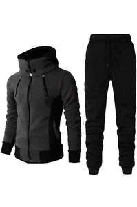 Survêtements respirants écologiques d'hiver pour hommes de grande taille 100% coton personnalisables de haute qualité - Product Image 2