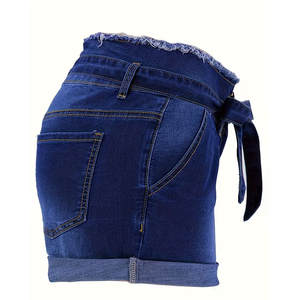 Shorts de Mezclilla de Primera Calidad para Mujer, Transpirables, Precio al por Mayor, con Bolsillos en Ambos Lados - Product Image 2