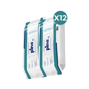 Toallitas Húmedas para Limpieza Corporal y Perineal Sin Alcohol, 50 Unidades, 12 Paquetes - Product Image 1