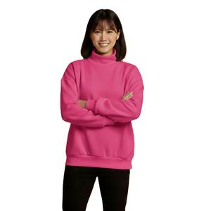 Nouveau pull oversize tendance pour femme, col montant, en molleton polyester/coton écologique, manches longues, style streetwear - Product Image 1