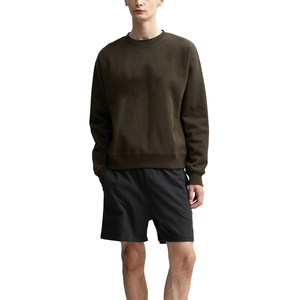 Fabrication en gros personnalisé polyester couleur unie brodé à manches longues sweat à capuche pour hommes haute qualité hiver polaire - Product Image 5