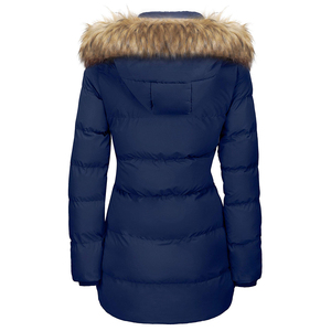 Chaqueta de Invierno para Mujer, Transpirable, Ecológica, Sólida, Abrigo Largo Acolchado, Venta al por Mayor, Buena Calidad, Moda, Cómoda, con Capucha - Product Image 2