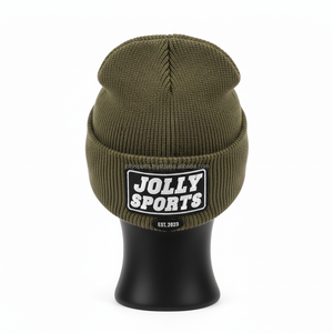 Gorro de Punto Acrílico de 300 g/m² para Mujer, Color Oliva, Estilo Invernal Acogedor, Logotipo Personalizado Bordado y Parche Tejido, Gorro Jacquard - Product Image 2