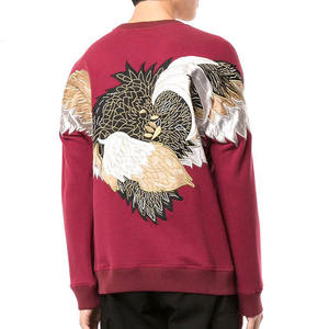 Vêtements de rue tendance pour hommes, fabriqués par un fabricant de premier plan, en polyester/coton tricoté uni, brodés, écologiques, respirants, pour l'automne - Product Image 2