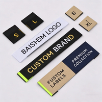 Étiquettes de soin du col personnalisées imprimées avec logo, étiquettes tissées pour vêtements, étiquettes de lavage, étiquettes de vêtements pour les vêtements