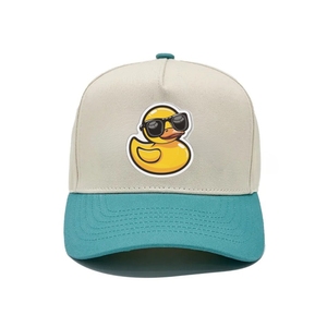 Casquettes de golf bicolores personnalisées directement de l'usine, casquette 5 panneaux, OEM Vietnam, casquette de sport de haute qualité, boucle arrière réglable, œillets personnalisés - Product Image 1