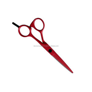 Tijeras de acero inoxidable, color rojo, para el pelo - Product Image 6