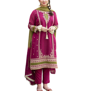 LAS MUJERES MODESTAS BORDADAS FLORALES LLEVAN TELA DE VERANO CASUAL VENTA CALIENTE TOP EXIGENTE MEJOR MATERIAL TRAJES DE CÉSPED HERMOSOS - Product Image 1