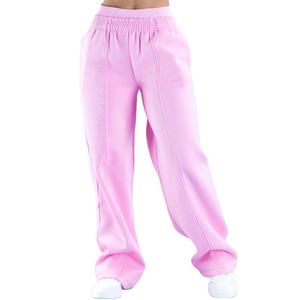 High Quality Custom Oversized Fit Wide Leg Jogger Terry <b>Fleece</b> Soft Fabric <b>Women</b> Sweatpants <b>Women's</b> Pants And <b>Trouser</b> 2026 - Product Image 3