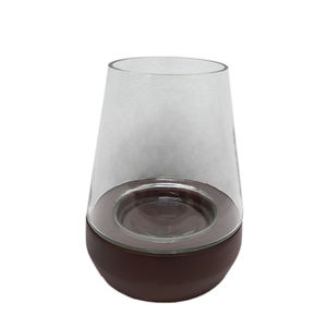 Bougeoir décoratif en métal/ouragan de grande taille pour la maison de table Style moderne fait à la main personnalisé - Product Image 1