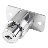 Cylindres de serrure à pêne en alliage de zinc chromé de qualité supérieure, personnalisables pour les tiroirs, portes et armoires de mobilier de bureau, sécurité par ABA