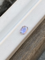 Triple H Gems Pierre naturelle Tanzanite 1,37 carat taille octogonale brillante non chauffée, à changement de couleur biologique, pierres précieuses en vrac