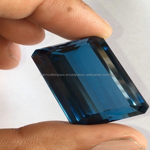 London Topaz Blue, calidad AAA calentada con excelente brillo, fabricación y pulido perfectos, hermosa pieza para cualquier tipo de joyería - Product Image 5