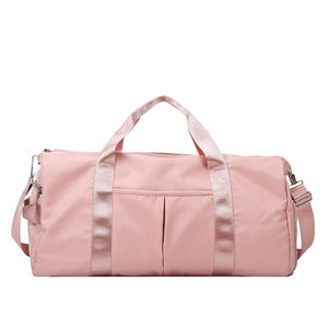 Prix d'usine unisexe grand sac de sport chaussures compartiment couleur personnalisée nylon toile doublure fermeture à glissière cordon fermeture voyage - Product Image 6