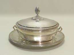 Dernier plat de service de luxe avec couvercle pour la maison hôtel ustensiles de cuisine décor de plat de service finition argentée plat de service avec logo personnalisé - Product Image 6