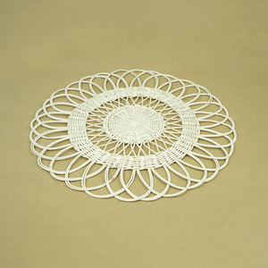 Napperon en rotin de style vintage de haute qualité en gros, chargeur de salle à manger en rotin fabriqué au Vietnam - Product Image 1