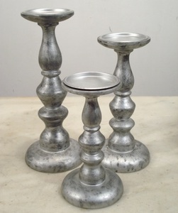 Portavelas de aluminio Snowflake - Product Image 1