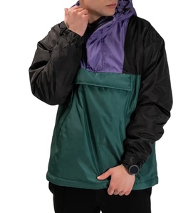 Color Blocking Colores contrastantes Tallas grandes Chaqueta de lluvia para hombre Mejor calidad Nuevo diseño Chaqueta de lluvia impermeable para hombre - Product Image 4