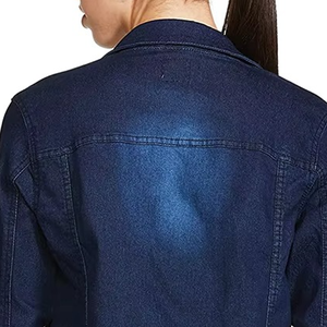 OEM Women's Denim <b>Jackets</b> Women Casual Jean Outwear Fall <b>Jacket</b> Denim Button up Coat Oversize Denim <b>Jacket</b> for <b>Ladies</b> - Product Image 4