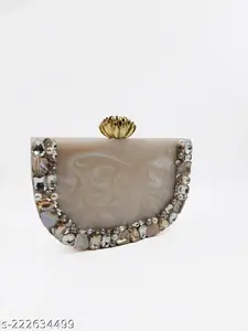 Bolso de Mano de Resina con Acabado Premium para Mujer, Ideal para Bodas, Fiestas y Eventos Festivos, Colores Personalizados, Diseñado a Mano, CRAFT ZONE EXPORT - Product Image 5