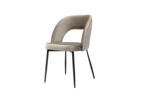 Ensemble de meubles de salle à manger moderne et élégant en acier inoxydable, 1 table et 6 chaises, ajout élégant à la cuisine, au salon ou à la villa - Product Image 6
