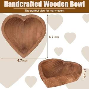 Bol en céramique japonais en forme de coeur Plat de service de salade de fruits attrayant pour la cuisine et centre de table - Product Image 5